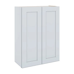 J&K White Shaker S8 Double Door Wall Cabinet - 27" W x 36" H
