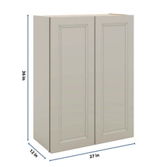 J&K Pebble B6 Double Door Wall Cabinet - 27" W x 36" H