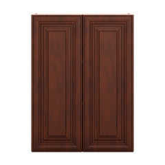 J&K Mahogany J5 Double Door Wall Cabinet - 27" W x 36" H
