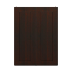 J&K Java Coffee S1 Double Door Wall Cabinet - 27" W x 36" H