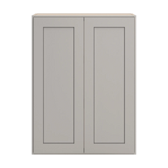 CNC Luxor 5-Piece Misty Grey 27" W X 36" H Double Door Wall Cabinet