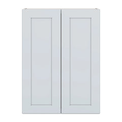 J&K White Shaker S8 Double Door Wall Cabinet - 27" W x 36" H