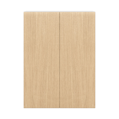 Modernform Cabinet Natural Oak 27" W X 36" H X 12" D Double Door Wall Cabinet