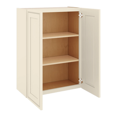 J&K Pearl Glazed H9 Double Door Wall Cabinet - 27" W x 36" H