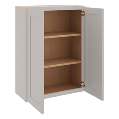 CNC Luxor 5-Piece Misty Grey 27" W X 36" H Double Door Wall Cabinet