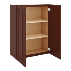 J&K Mahogany J5 Double Door Wall Cabinet - 27" W x 36" H