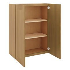 J&K Butterscotch B8 Double Door Wall Cabinet - 27" W x 36" H