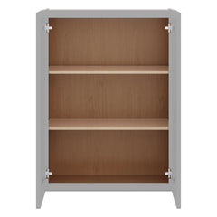 J&K Castle Grey S5 Double Door Wall Cabinet - 27" W x 36" H