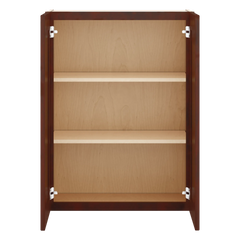 J&K Mahogany J5 Double Door Wall Cabinet - 27" W x 36" H