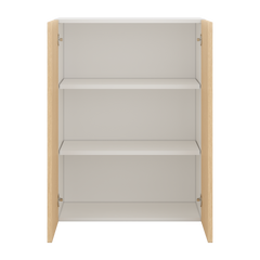 Modernform Cabinet Natural Oak 27" W X 36" H X 12" D Double Door Wall Cabinet