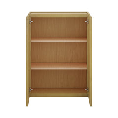 Modernform Cabinet Natural Shaker 27" W X 36" H X 12" D Double Door Wall Cabinet