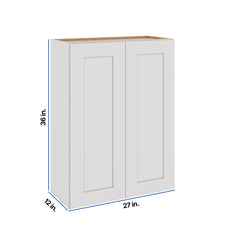 Modernform Cabinet White Shaker 27" W X 36" H X 12" D Double Door Wall Cabinet