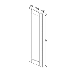 J&K Creme Glazed A7 Dummy Door Panel 13 1/2" W x 42" H