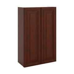 J&K Mahogany J5 Double Door Wall Cabinet - 27" W x 42" H