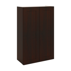 J&K Java Coffee S1 Double Door Wall Cabinet - 27" W x 42" H
