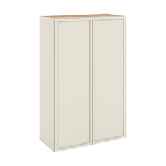 Modernform Cabinet Slim Dove White 27" W X 42" H X 12" D Double Door Wall Cabinet