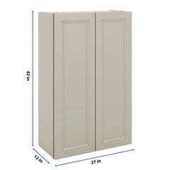 J&K Pebble B6 Double Door Wall Cabinet - 27" W x 42" H