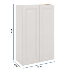 J&K Pure B5 Double Door Wall Cabinet - 27" W x 42" H