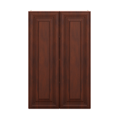 J&K Mahogany J5 Double Door Wall Cabinet - 27" W x 42" H