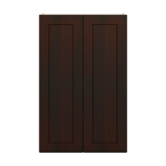 J&K Java Coffee S1 Double Door Wall Cabinet - 27" W x 42" H