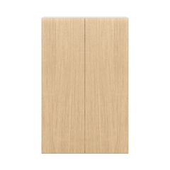 Modernform Cabinet Natural Oak 27" W X 42" H X 12" D Double Door Wall Cabinet