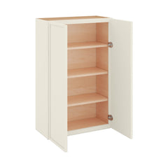 Modernform Cabinet Slim Dove White 27" W X 42" H X 12" D Double Door Wall Cabinet