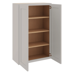 CNC Luxor 5-Piece Misty Grey 27" W X 42" H Double Door Wall Cabinet