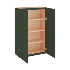 Modernform Cabinet Slim Sage Green 27" W X 42" H X 12" D Double Door Wall Cabinet