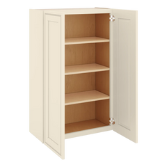 J&K Pearl Glazed H9 Double Door Wall Cabinet - 27" W x 42" H