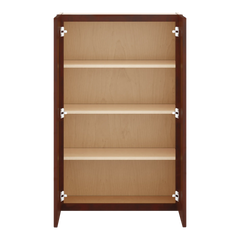 J&K Mahogany J5 Double Door Wall Cabinet - 27" W x 42" H