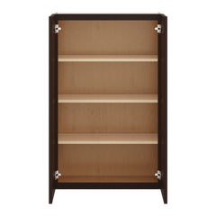 J&K Java Coffee S1 Double Door Wall Cabinet - 27" W x 42" H