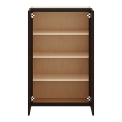 J&K Espresso K8 Double Door Wall Cabinet - 27" W x 42" H
