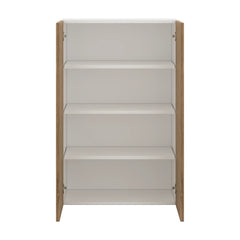 Modernform Cabinet Walnut 27" W X 42" H X 12" D Double Door Wall Cabinet