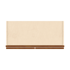 J&K Mocha Glazed K10 Double Door Wall Cabinet - 27" W x 42" H