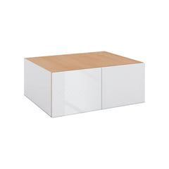 Modernform Cabinet Gloss White 30" W X 12" H X 24" D Double Door Wall Cabinet
