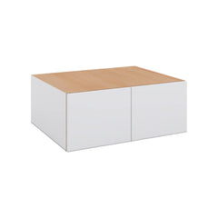 Modernform Cabinet Matte White 30" W X 12" H X 24" D Double Door Wall Cabinet