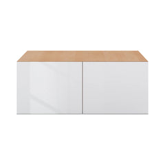 Modernform Cabinet Gloss White 30" W X 12" H X 24" D Double Door Wall Cabinet