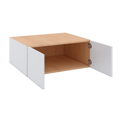 Modernform Cabinet Gloss White 30" W X 12" H X 24" D Double Door Wall Cabinet