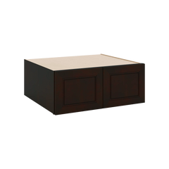 J&K Espresso K8 Refrigerator Wall Cabinet - 30" W x 12" H x 27" D