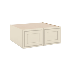 J&K Pearl Glazed H9 Refrigerator Wall Cabinet - 30" W x 12" H x 27" D