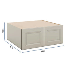 J&K Pebble B6 Refrigerator Wall Cabinet - 30" W x 12" H x 27" D