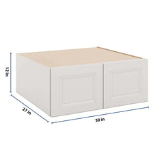 J&K Pure B5 Refrigerator Wall Cabinet - 30" W x 12" H x 27" D