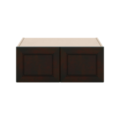 J&K Espresso K8 Refrigerator Wall Cabinet - 30" W x 12" H x 27" D