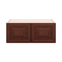 J&K Mahogany J5 Refrigerator Wall Cabinet - 30" W x 12" H x 27" D