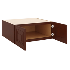 J&K Mahogany J5 Refrigerator Wall Cabinet - 30" W x 12" H x 27" D