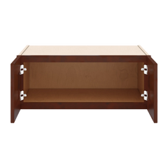 J&K Mahogany J5 Refrigerator Wall Cabinet - 30" W x 12" H x 27" D