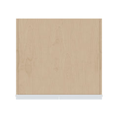 J&K White Shaker S8 Refrigerator Wall Cabinet - 30" W x 12" H x 27" D