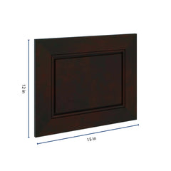 J&K Espresso K8 Dummy Door Panel 15" W x 12" H
