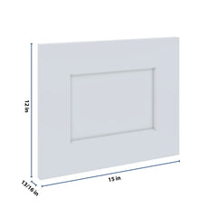 J&K White Shaker S8 Dummy Door Panel 15" W x 12" H