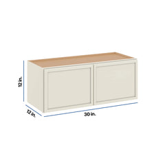 Modernform Cabinet Slim Dove White 30" W X 12" H X 12" D Double Door Wall Cabinet